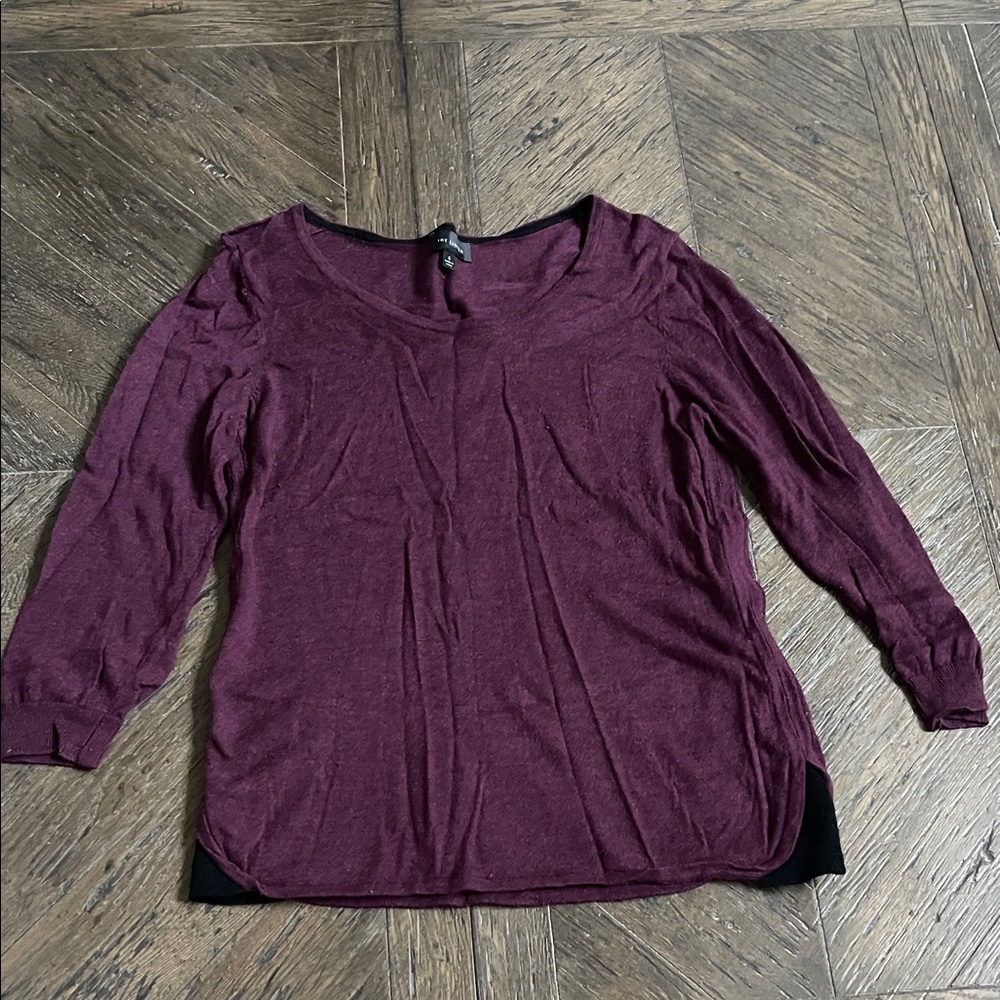 The Limited Women's Burgundy Long Sleeve Sweater Small
